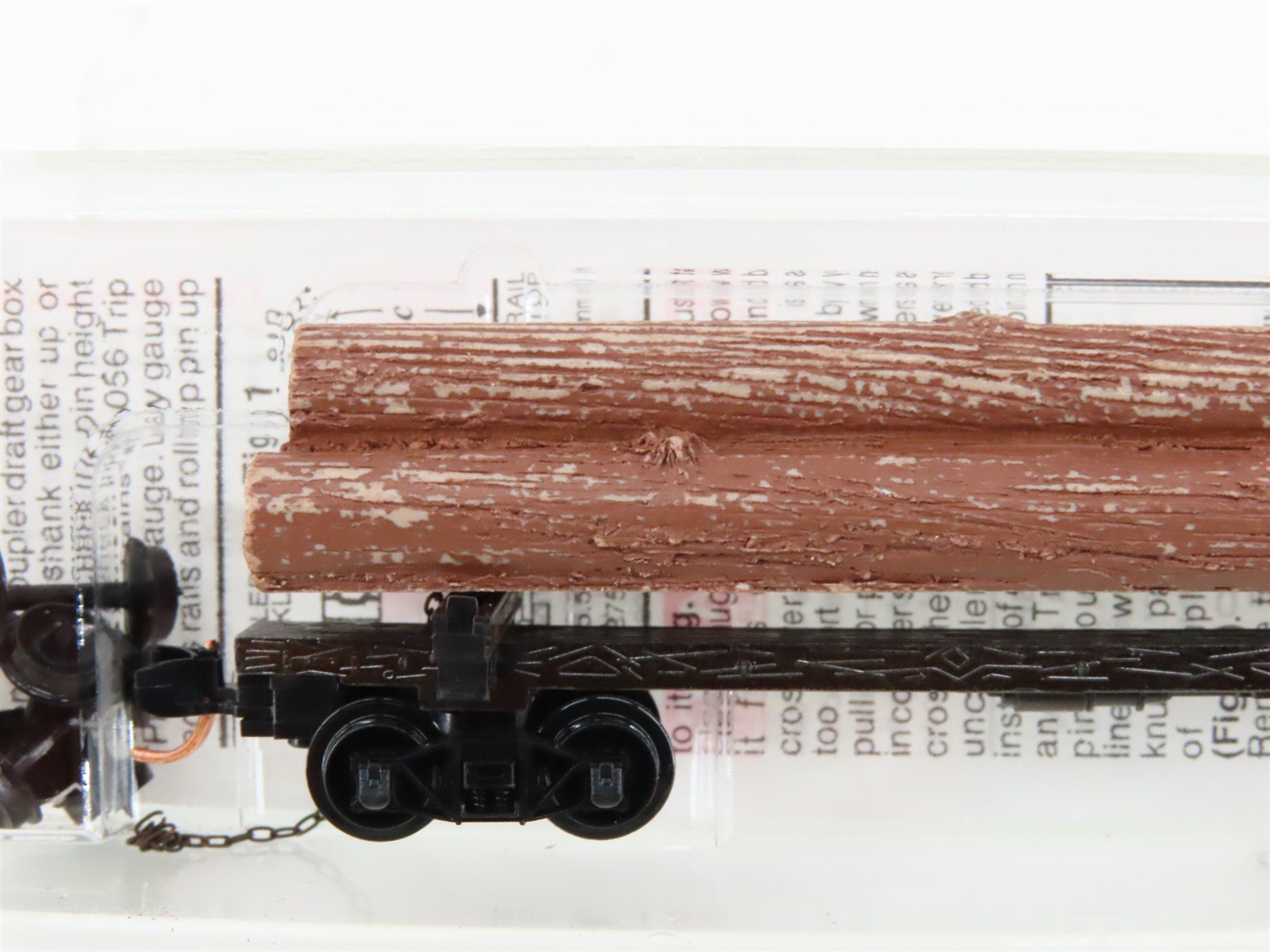 N Scale Micro-Trains MTL 113010 40' Skeleton Log Car w/ Log Load