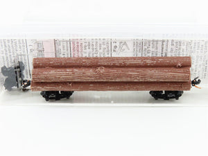 N Scale Micro-Trains MTL 113010 40' Skeleton Log Car w/ Log Load