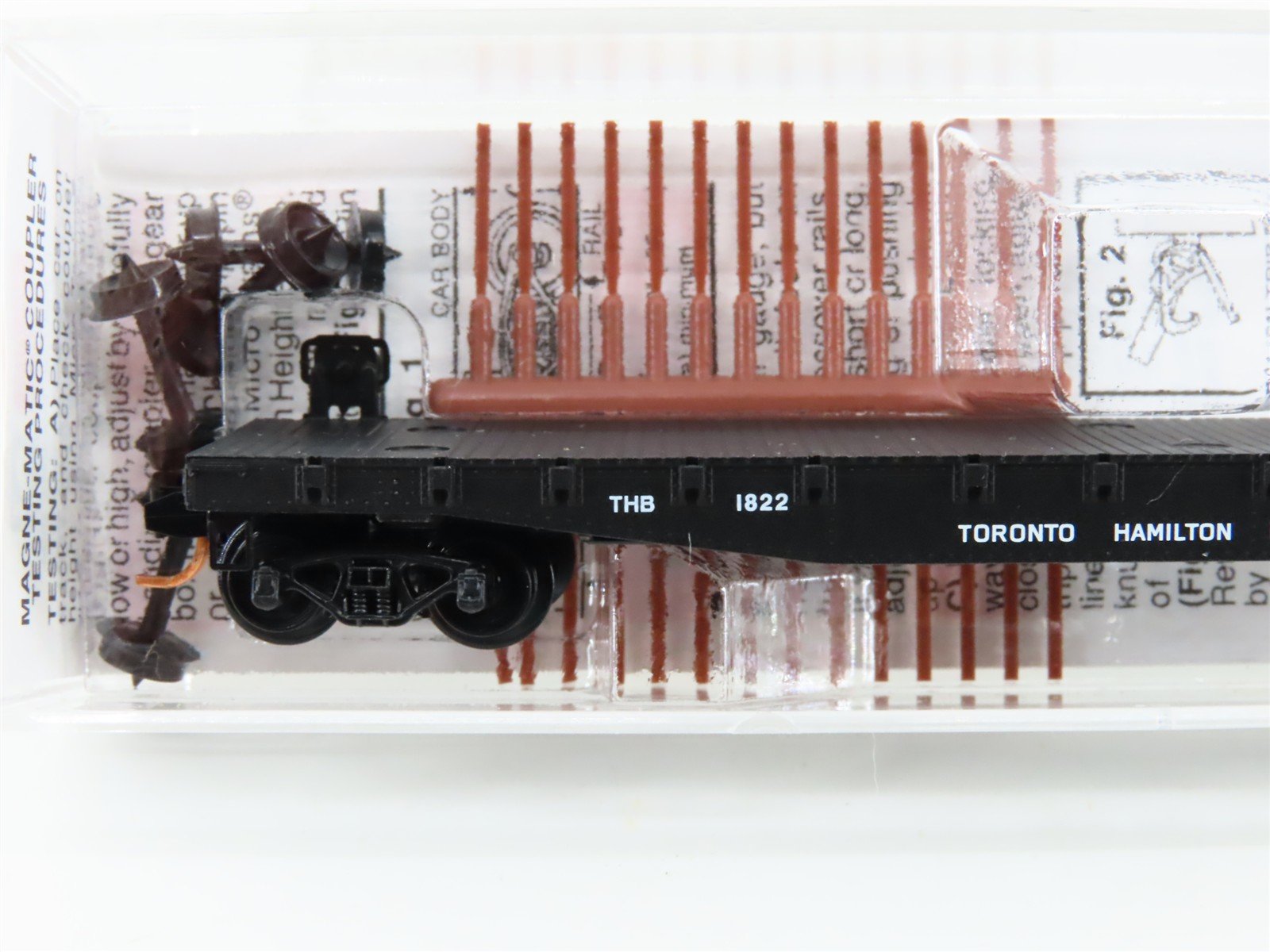 N Micro-Trains MTL 04500150 THB Toronto Hamilton & Buffalo 50' Flat Car #1822