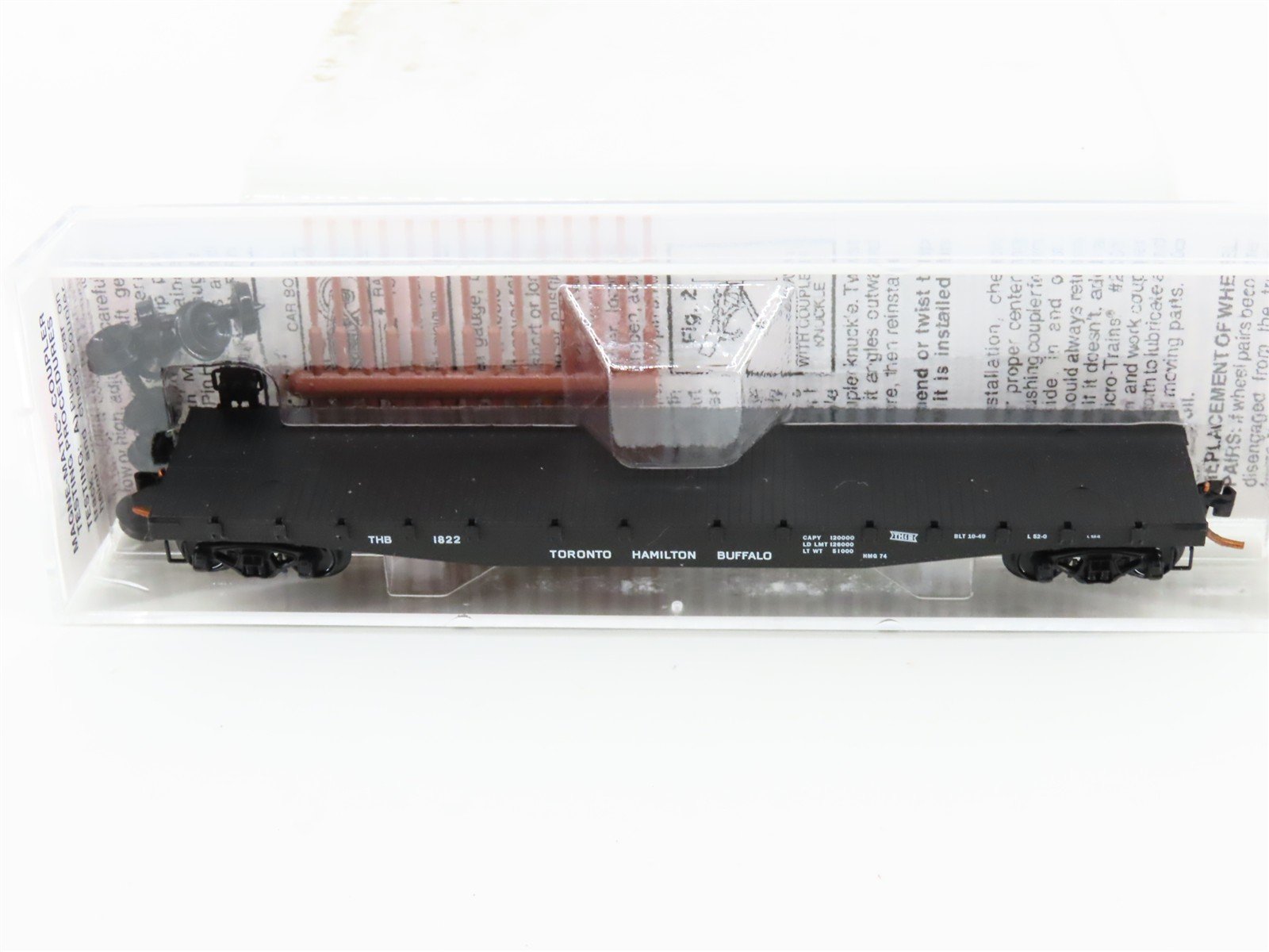 N Micro-Trains MTL 04500150 THB Toronto Hamilton & Buffalo 50' Flat Car #1822