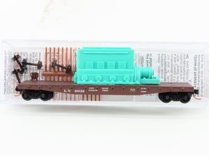N Scale Micro-Trains MTL 04500310 LV 50' Flat Car #10038 w/ Ship Engine Load