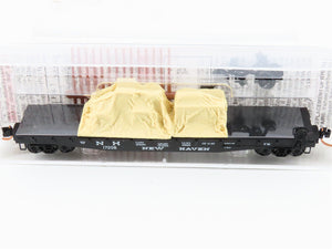 N Scale Micro-Trains MTL 45270 NH New Haven 50' Flat Car #17208 w/ Load