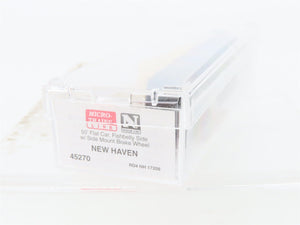 N Scale Micro-Trains MTL 45270 NH New Haven 50' Flat Car #17208 w/ Load