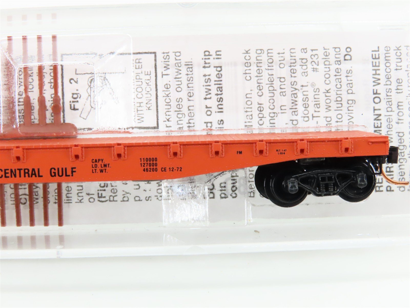 N Scale Micro-Trains MTL 45010 ICG Illinois Central Gulf 50' Flat Car #905126