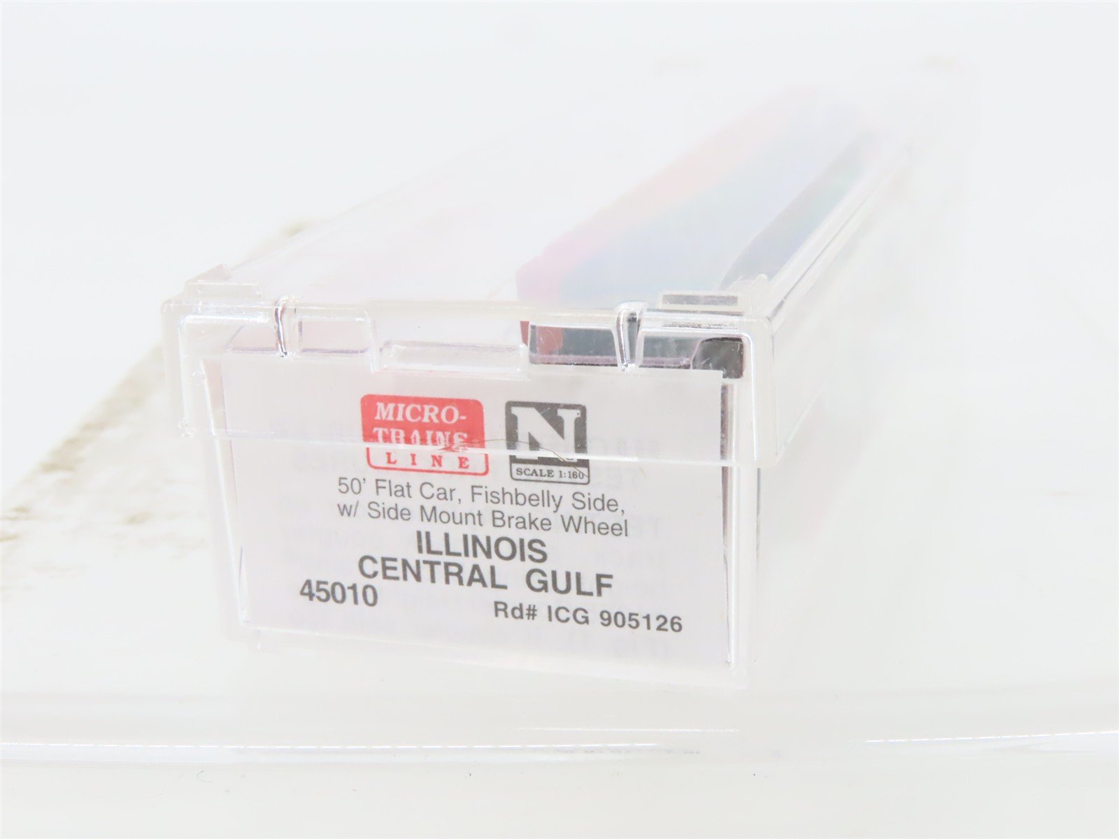 N Scale Micro-Trains MTL 45010 ICG Illinois Central Gulf 50' Flat Car #905126