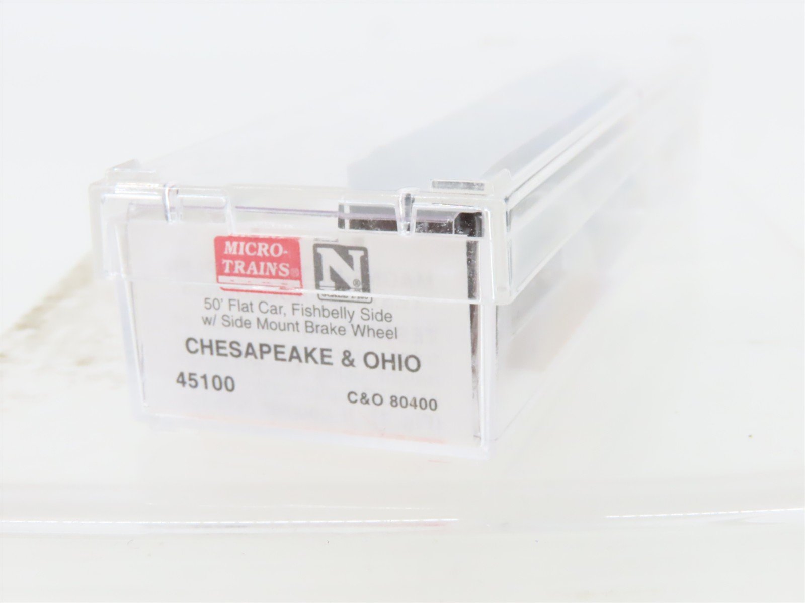 N Scale Micro-Trains MTL 45100 C&O Chesapeake & Ohio 50' Flat Car #80400