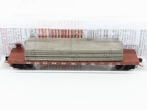 N Scale Micro-Trains MTL 04400061 ATSF Santa Fe 50' Flat Car #90820 w/ Load