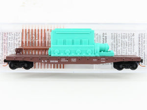 N Scale Micro-Trains MTL 04500310 LV 50' Flat Car #10038 w/ Ship Engine Load