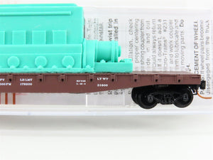 N Scale Micro-Trains MTL 04500310 LV 50' Flat Car #10038 w/ Ship Engine Load