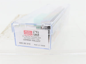 N Scale Micro-Trains MTL 04500310 LV 50' Flat Car #10038 w/ Ship Engine Load