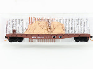 N Scale Micro-Trains MTL 04500440 ATSF Santa Fe 50' Flat Car #206650 w/ Load