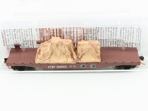 N Scale Micro-Trains MTL 04500440 ATSF Santa Fe 50' Flat Car #206650 w/ Load