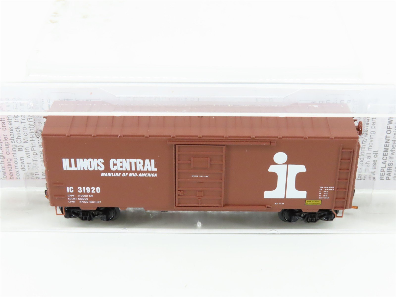N Scale Micro-Trains MTL 07300090 IC Illinois Central 40' Box Car #31920