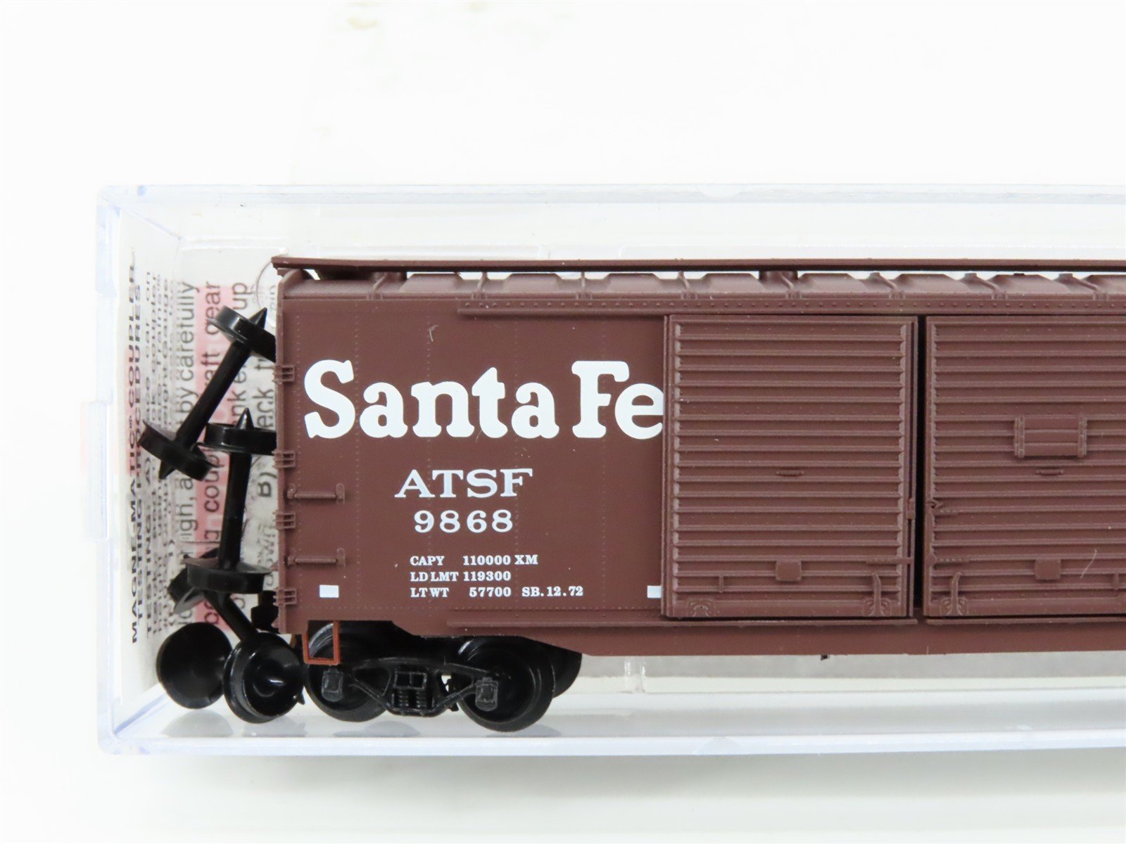 N Scale Micro-Trains MTL 07800060 ATSF Santa Fe 50'Double Door Box Car #9868