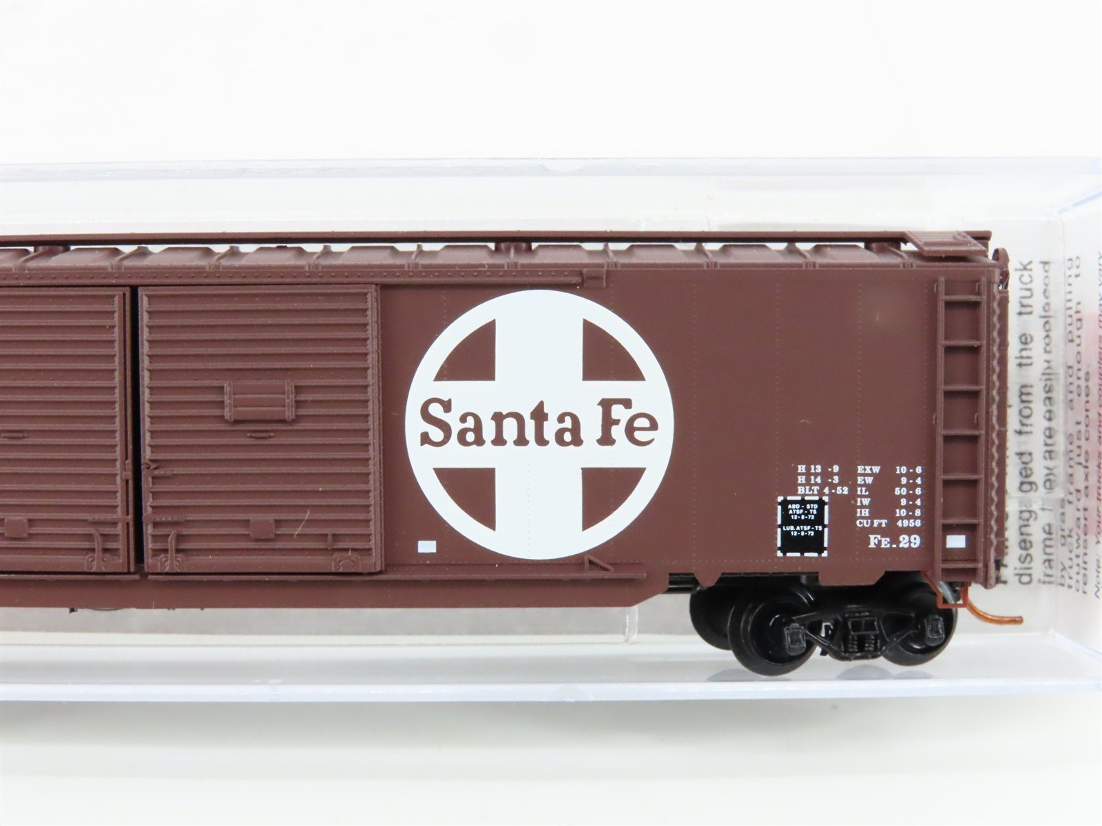N Scale Micro-Trains MTL 07800060 ATSF Santa Fe 50'Double Door Box Car #9868