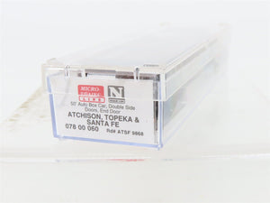 N Scale Micro-Trains MTL 07800060 ATSF Santa Fe 50'Double Door Box Car #9868