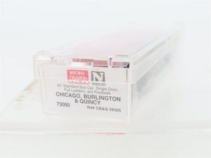 N Scale Micro-Trains MTL 73050 CB&Q Burlington Route 40' Box Car #39305