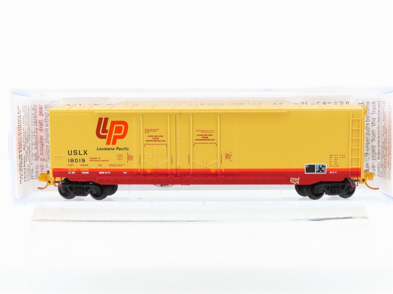 N Scale Micro-Trains MTL 07500150 USLX Louisiana Pacific 50' Box Car #18019