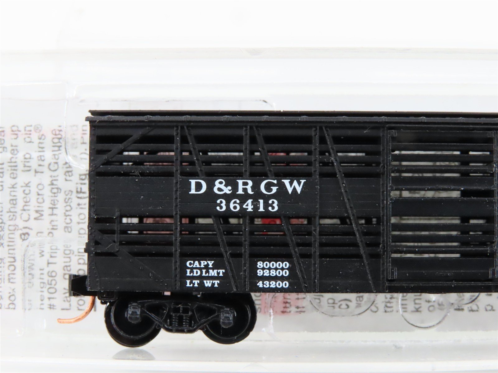 N Scale Micro-Trains MTL 35090 D&RGW Rio Grande 40' Despatch Stock Car #36413