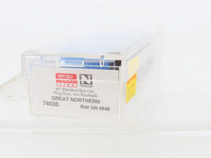 N Scale Micro-Trains MTL 74030 GN Great Northern Big Sky Blue 40' Box Car #6646