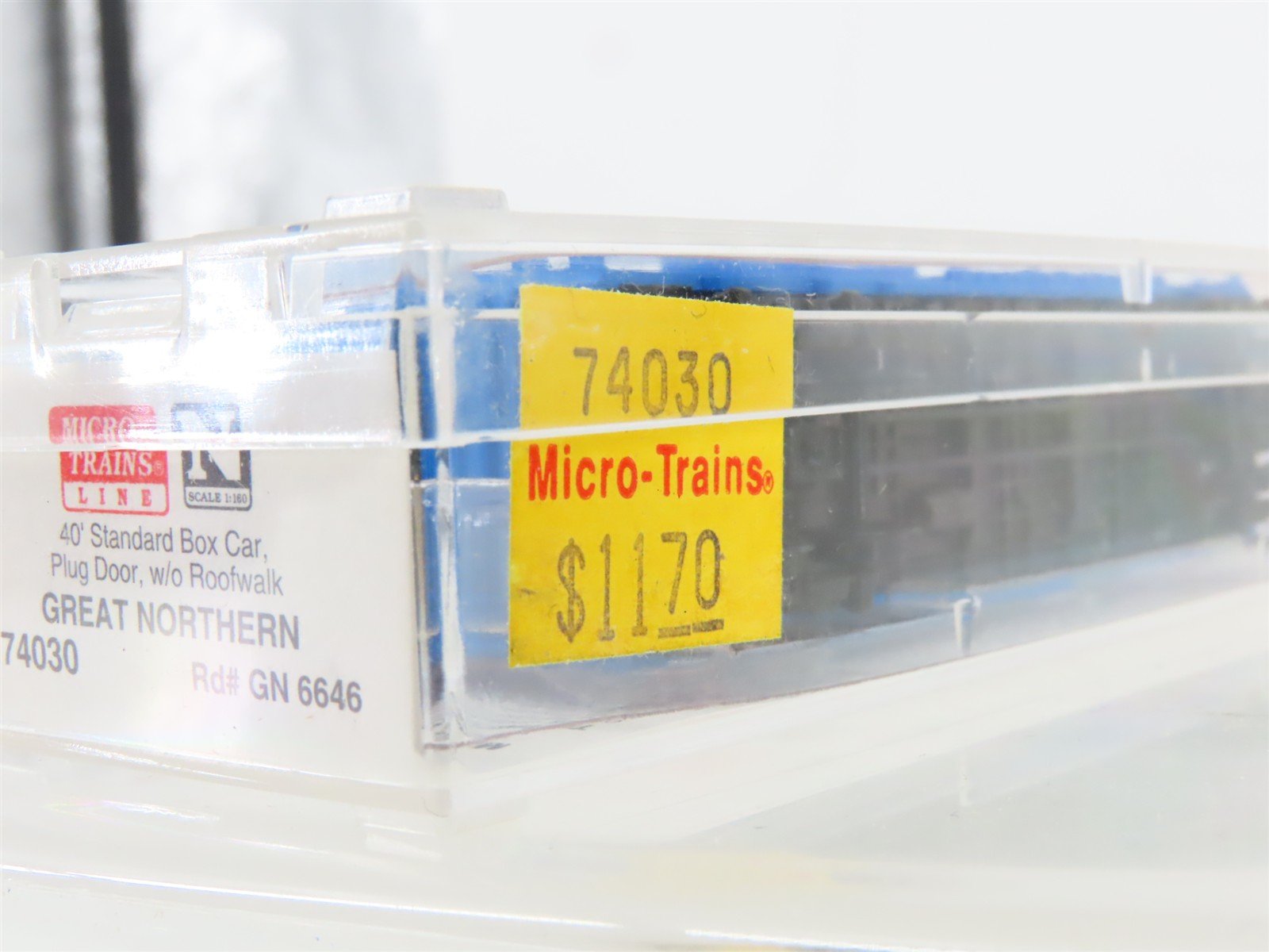 N Scale Micro-Trains MTL 74030 GN Great Northern Big Sky Blue 40' Box Car #6646