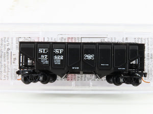 N Scale Micro-Trains MTL 08500050 SL-SF Frisco 2-Bay Hopper #87422 w/ Coal Load