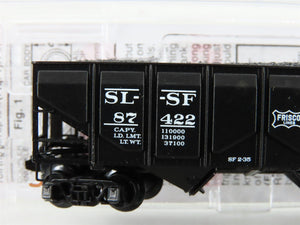 N Scale Micro-Trains MTL 08500050 SL-SF Frisco 2-Bay Hopper #87422 w/ Coal Load