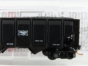 N Scale Micro-Trains MTL 08500050 SL-SF Frisco 2-Bay Hopper #87422 w/ Coal Load