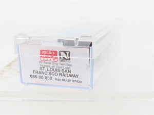 N Scale Micro-Trains MTL 08500050 SL-SF Frisco 2-Bay Hopper #87422 w/ Coal Load