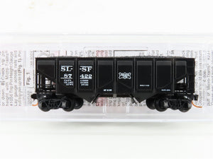 N Scale Micro-Trains MTL 08500050 SL-SF Frisco 2-Bay Hopper #87422 w/ Coal Load