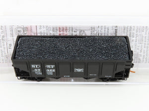 N Scale Micro-Trains MTL 08500050 SL-SF Frisco 2-Bay Hopper #87422 w/ Coal Load