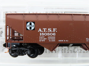 N Scale Micro-Trains MTL 55010 ATSF Santa Fe 2-Bay Open Hopper #180806