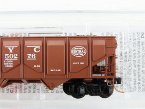 N Micro-Trains MTL 08500022 NYC New York Central 2-Bay Hopper #850276 w/ Load