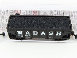 N Scale Micro-Trains MTL 08500010 WAB Wabash 2-Bay Hopper #37065 w/ Coal Load