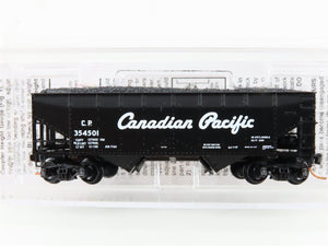 N Scale Micro-Trains MTL 05500410 CP Canadian Pacific 2-Bay Hopper 354501 w/Load