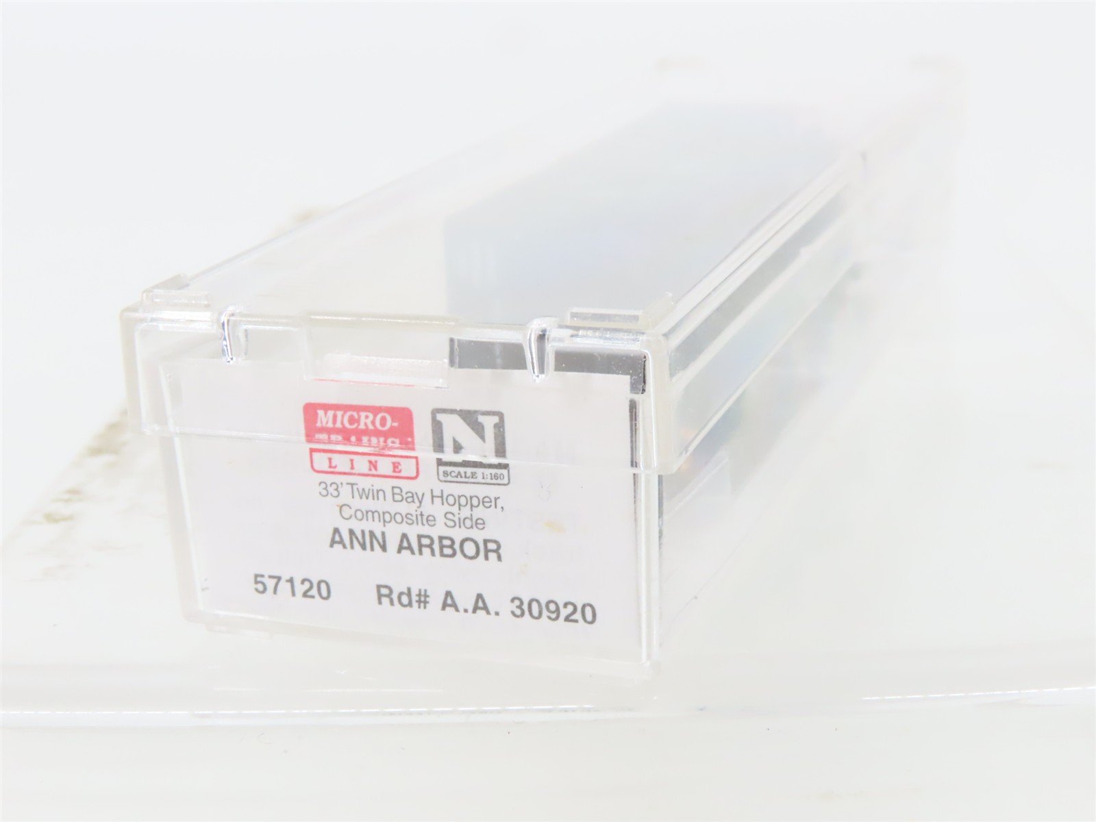 N Micro-Trains MTL 57120 AA Ann Arbor 2-Bay Composite Side Open Hopper #30920