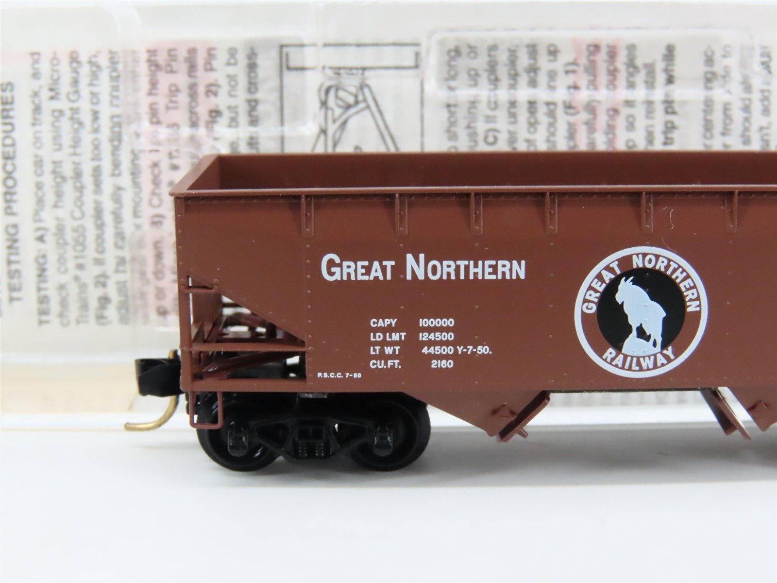 N Scale Micro-Trains MTL 55060 GN Great Northern 2-Bay Open Hopper #73476