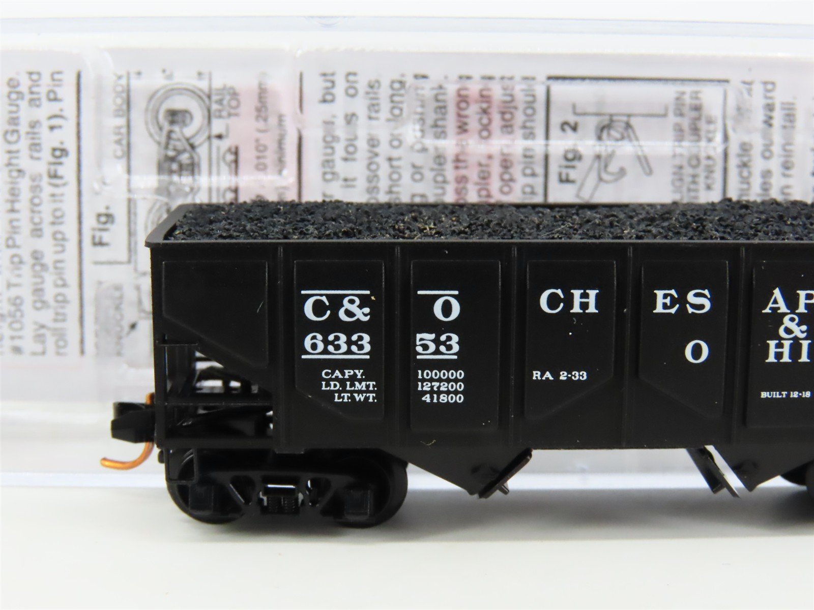 N Scale Micro-Trains MTL 08500040 C&O Chesapeake & Ohio 2-Bay Open Hopper #63353