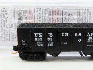 N Scale Micro-Trains MTL 08500040 C&O Chesapeake & Ohio 2-Bay Open Hopper #63353