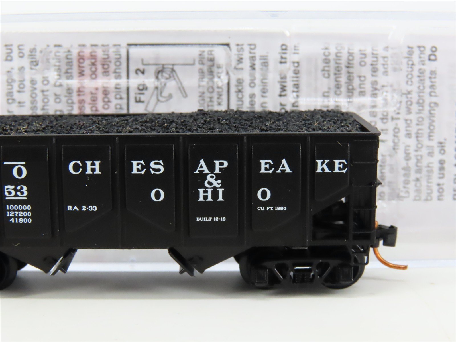 N Scale Micro-Trains MTL 08500040 C&O Chesapeake & Ohio 2-Bay Open Hopper #63353