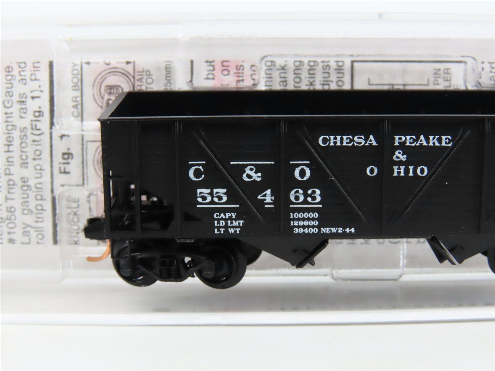 N Scale Micro-Trains MTL 57070 C&O Chesapeake & Ohio 2-Bay Open Hopper #55463