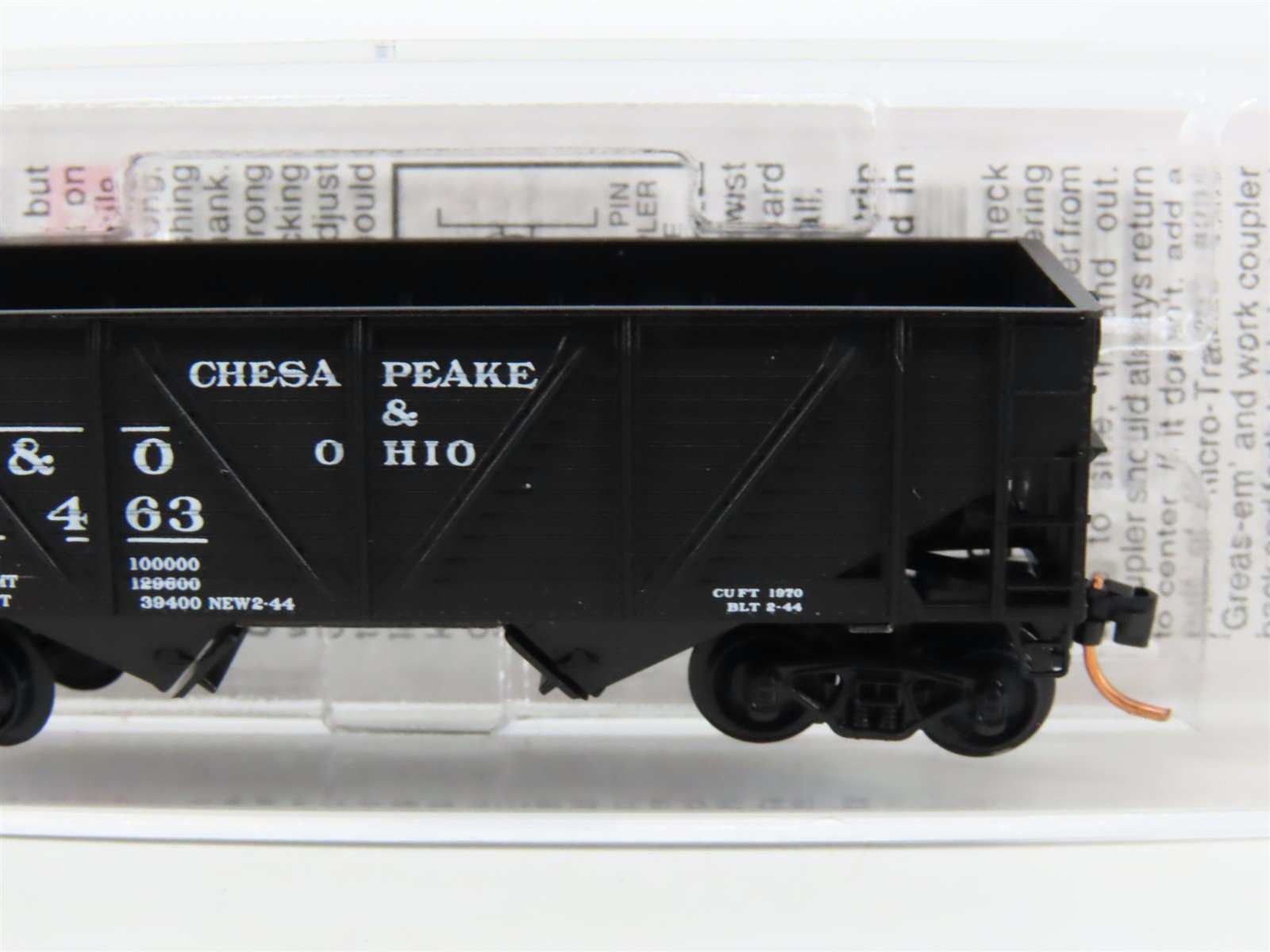 N Scale Micro-Trains MTL 57070 C&O Chesapeake & Ohio 2-Bay Open Hopper #55463