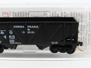 N Scale Micro-Trains MTL 57070 C&O Chesapeake & Ohio 2-Bay Open Hopper #55463