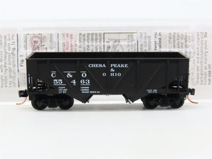 N Scale Micro-Trains MTL 57070 C&O Chesapeake & Ohio 2-Bay Open Hopper #55463
