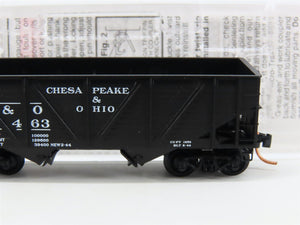 N Scale Micro-Trains MTL 57070 C&O Chesapeake & Ohio 2-Bay Open Hopper #55463