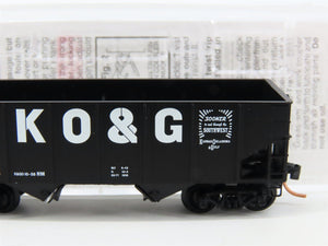 N Scale Micro-Trains MTL 56360 KO&G Kansas Oklahoma & Gulf 2-Bay Open Hopper 759