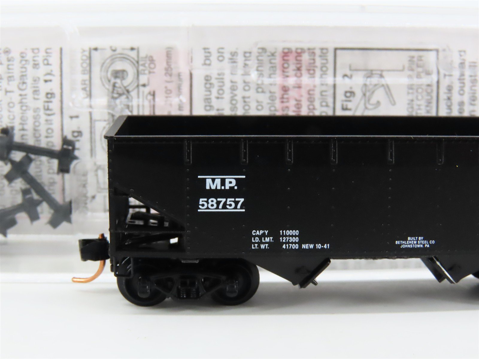 N Scale Micro-Trains MTL 05500320 MP Missouri Pacific 2-Bay Open Hopper #58757
