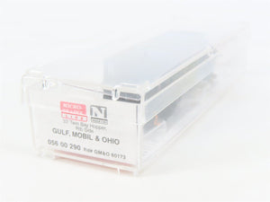 N Micro-Trains MTL 05600290 GM&O Gulf Mobile & Ohio 2-Bay Hopper #60173 w/ Load