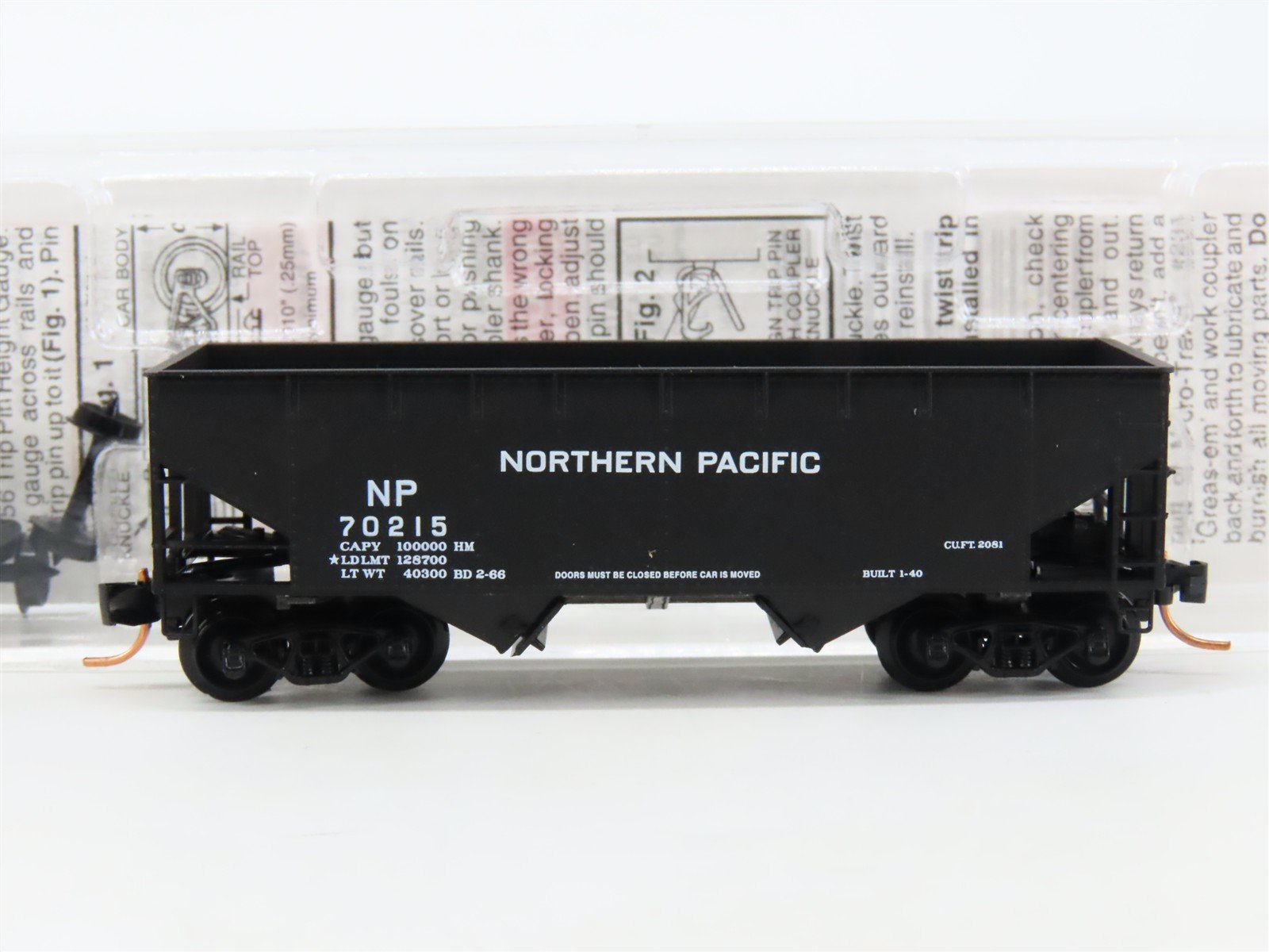 N Scale Micro-Trains MTL 55080 NP Northern Pacific 2-Bay Open Hopper #70215