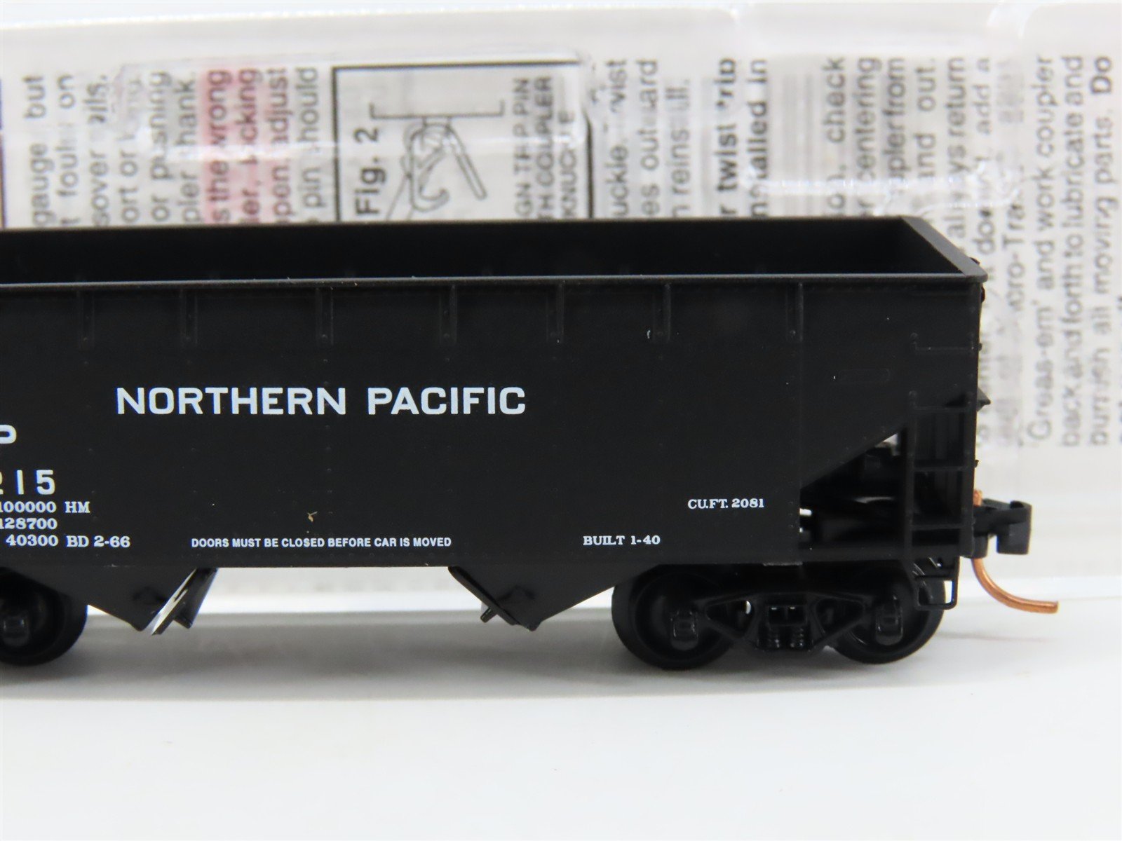 N Scale Micro-Trains MTL 55080 NP Northern Pacific 2-Bay Open Hopper #70215